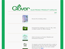 Tablet Screenshot of clovercatalog.com